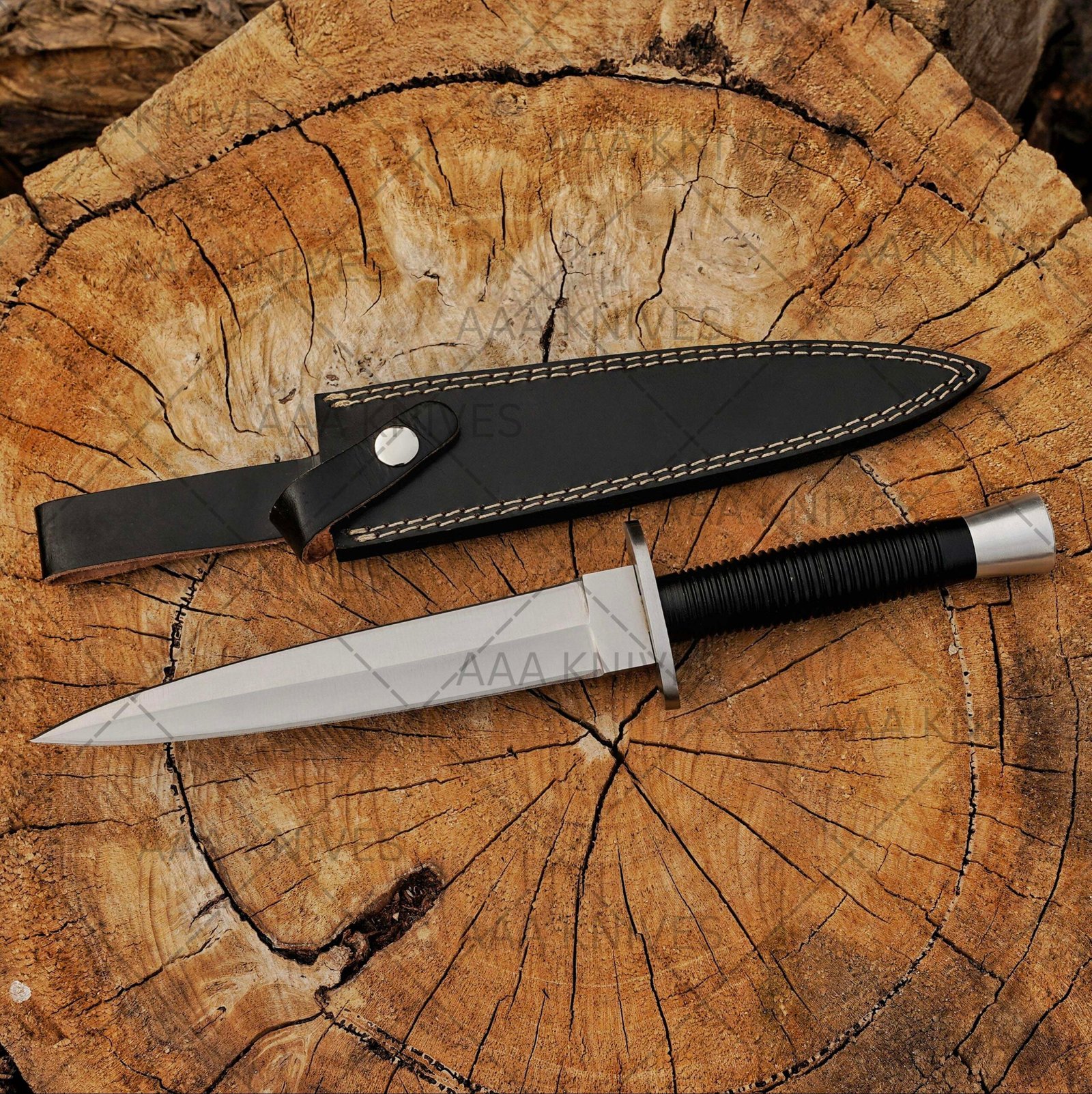 Handmade double edge dagger knife
