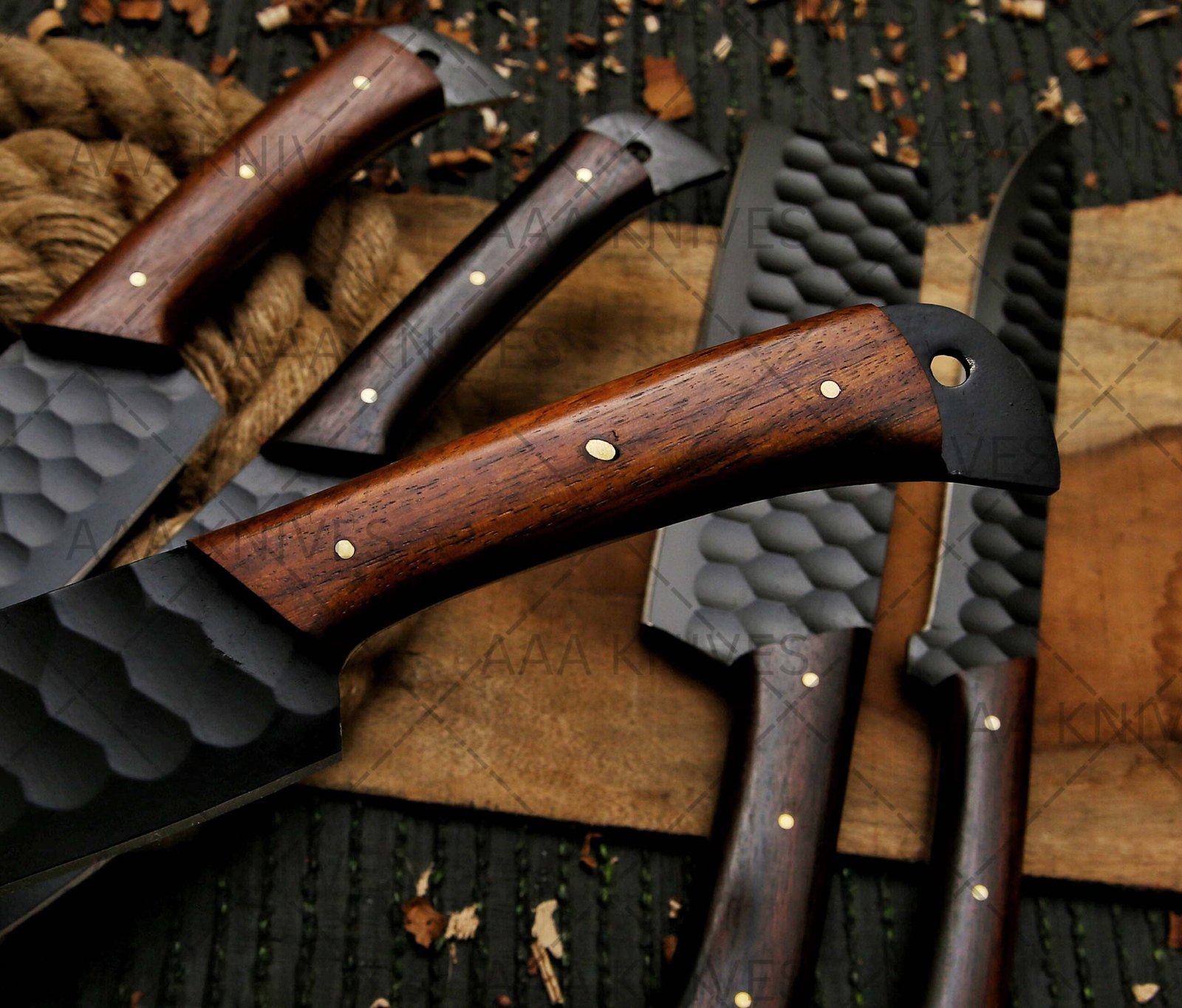 Handmade kitchen knife set gift idea