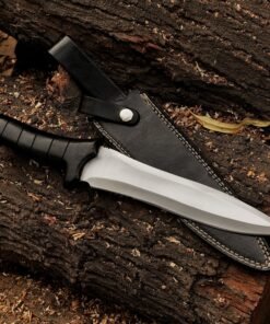Custom D2 steel fixed blade Leon Kennedy knife