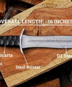 Handmade outdoor dagger knife