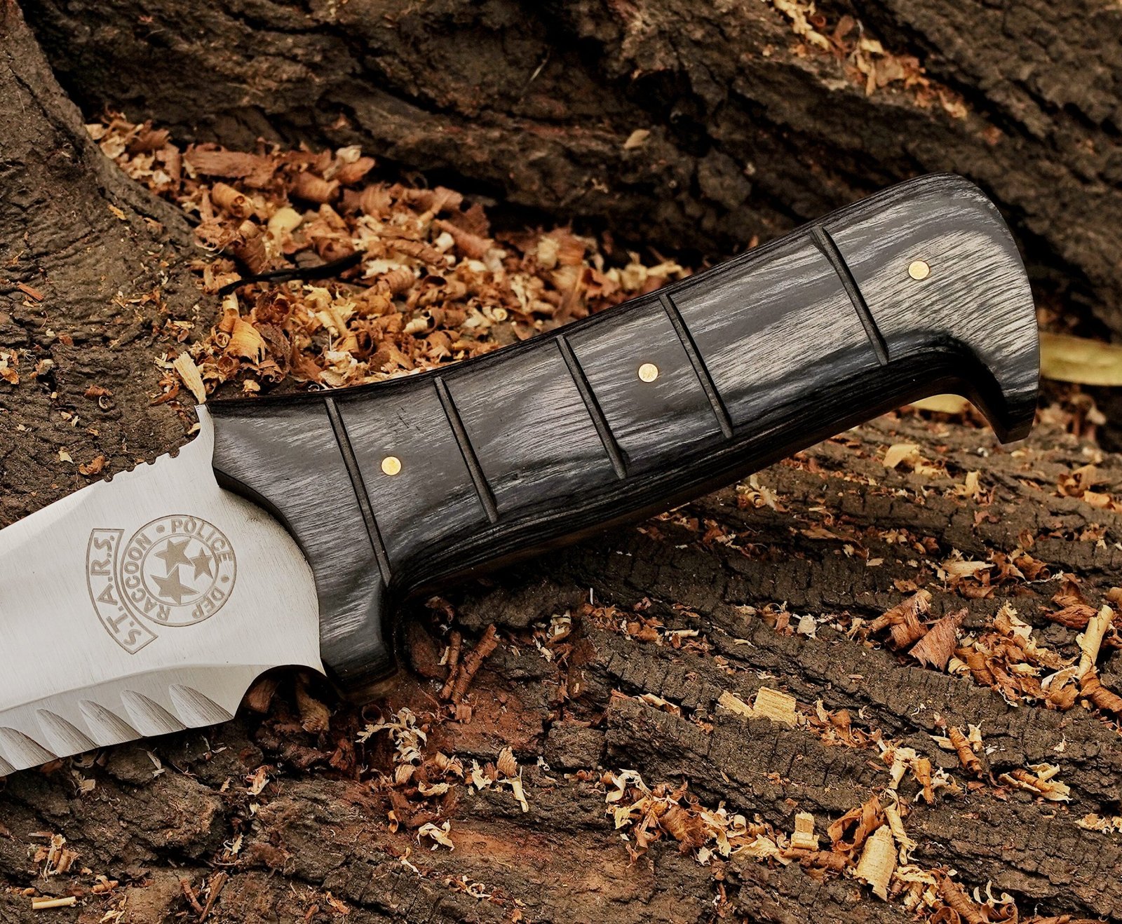 Handmade D2 Steel Leon Kennedy Knife | Resident Evil 4 Replica - Image 5