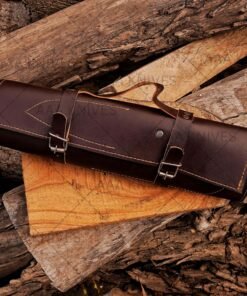 Damascus chef knives with wooden handle