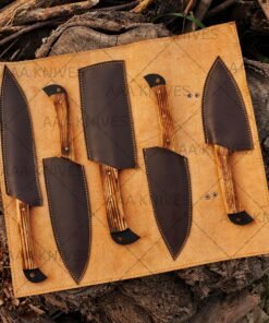Handmade kitchen knife set gift idea