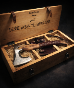 Functional hand forged engraved Viking axe