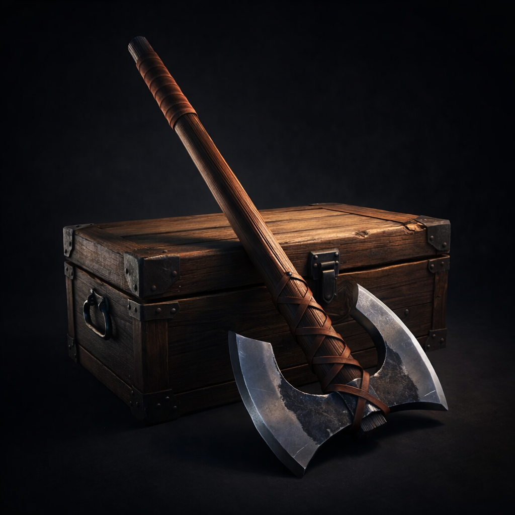 Functional Viking battle axe handmade