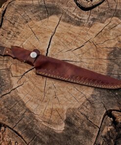 Sharp Damascus fish cleaning knife