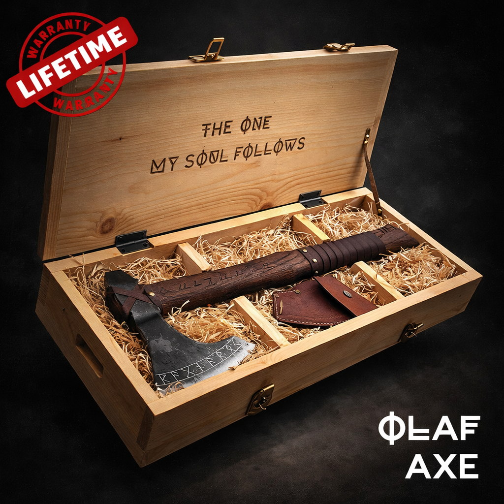 Viking axe groomsmen proposal gift