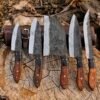 Handmade high carbon steel chef knife set