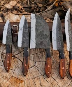 Handmade high carbon steel chef knife set