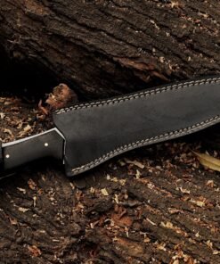 Jack Krauser fixed blade knife with leather sheath