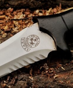 Custom D2 steel fixed blade Leon Kennedy knife