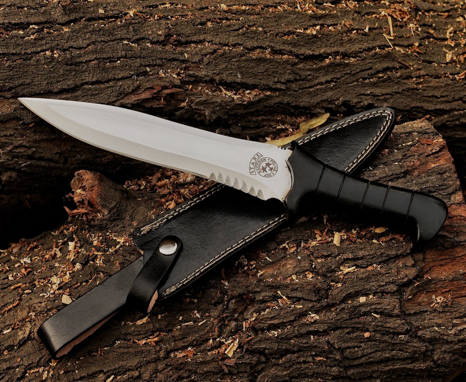 Handmade D2 steel Leon Kennedy knife inspired by Resident Evil 4