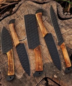Professional high carbon steel chef knife set