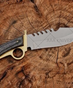 Stainless steel Bowie knife display