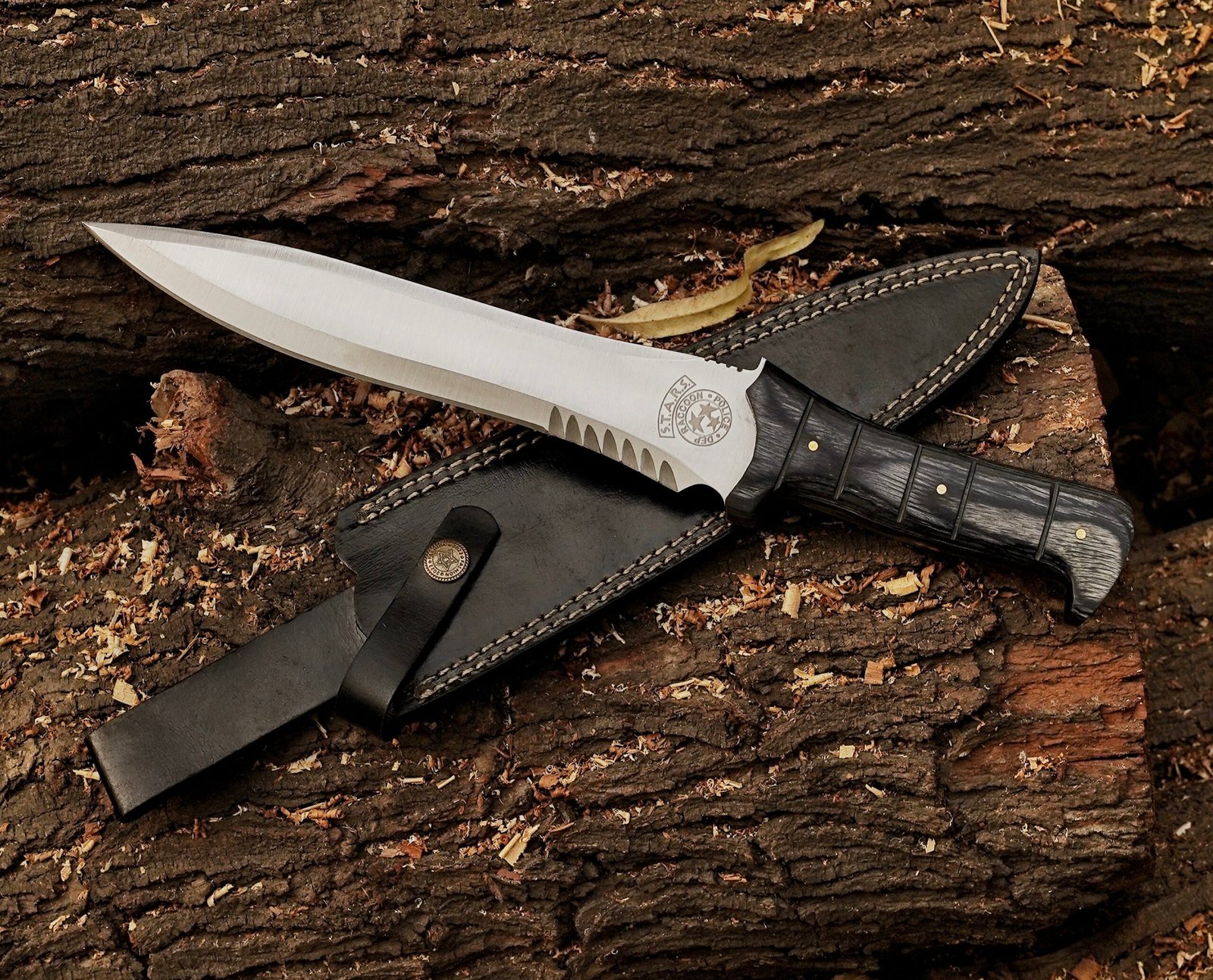 Handmade D2 steel Leon Kennedy knife inspired by Resident Evil 4
