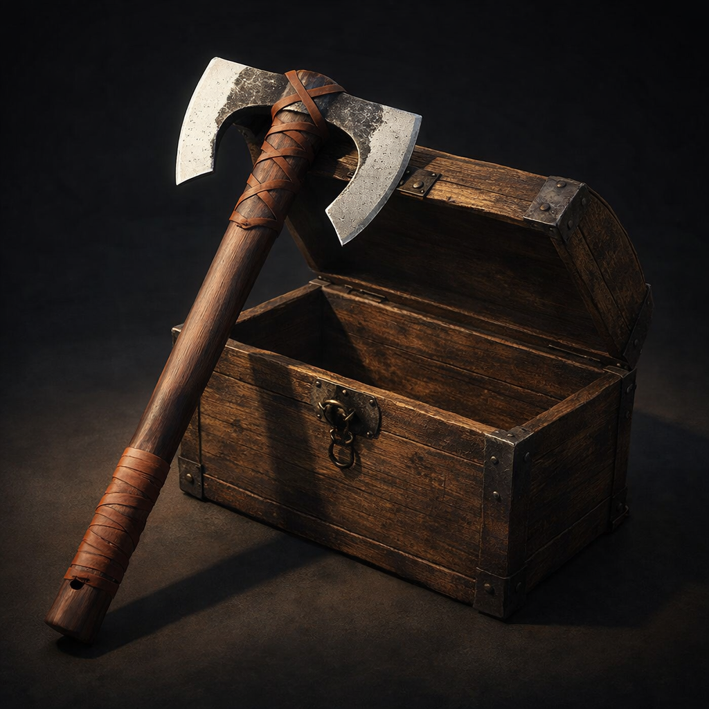 Double Head Hand Forged Viking Functional Axe, Personalized Engraved Wooden Box - Image 6