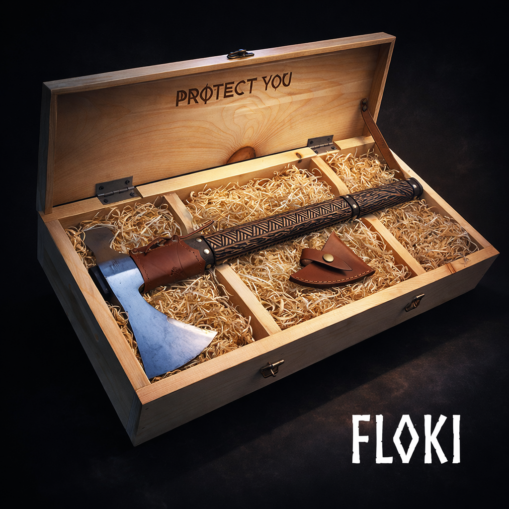 Viking axe groomsmen proposal gift