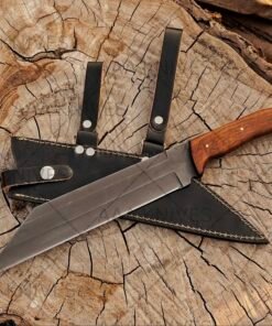 Seax knife with rosewood handle