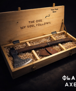 Hand forged Viking camping axe