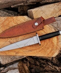 Tool steel survival dagger with sheath