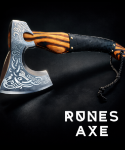 Custom engraved Viking axe