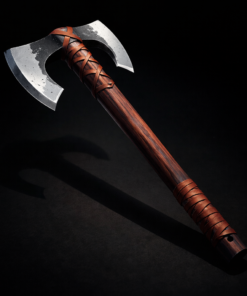 Viking axe with wooden gift box