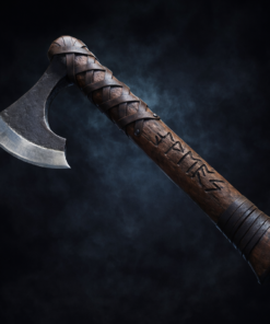 Personalized hand forged Viking axe