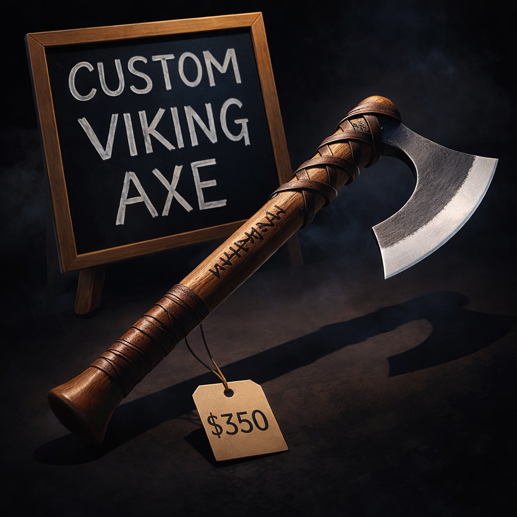 Viking axe rustic wall decor
