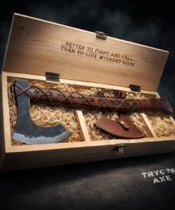 Personalized Viking axe gift box