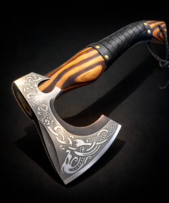 Personalized Viking axe wooden box
