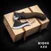 Viking hand forged camping hatchet