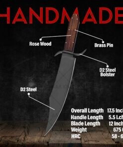 Vintage style custom Bowie knife