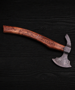 Damascus pattern axe head