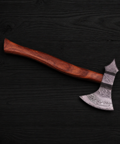 Handmade Damascus steel axe