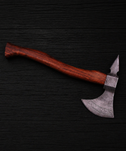 Damascus bushcraft axe