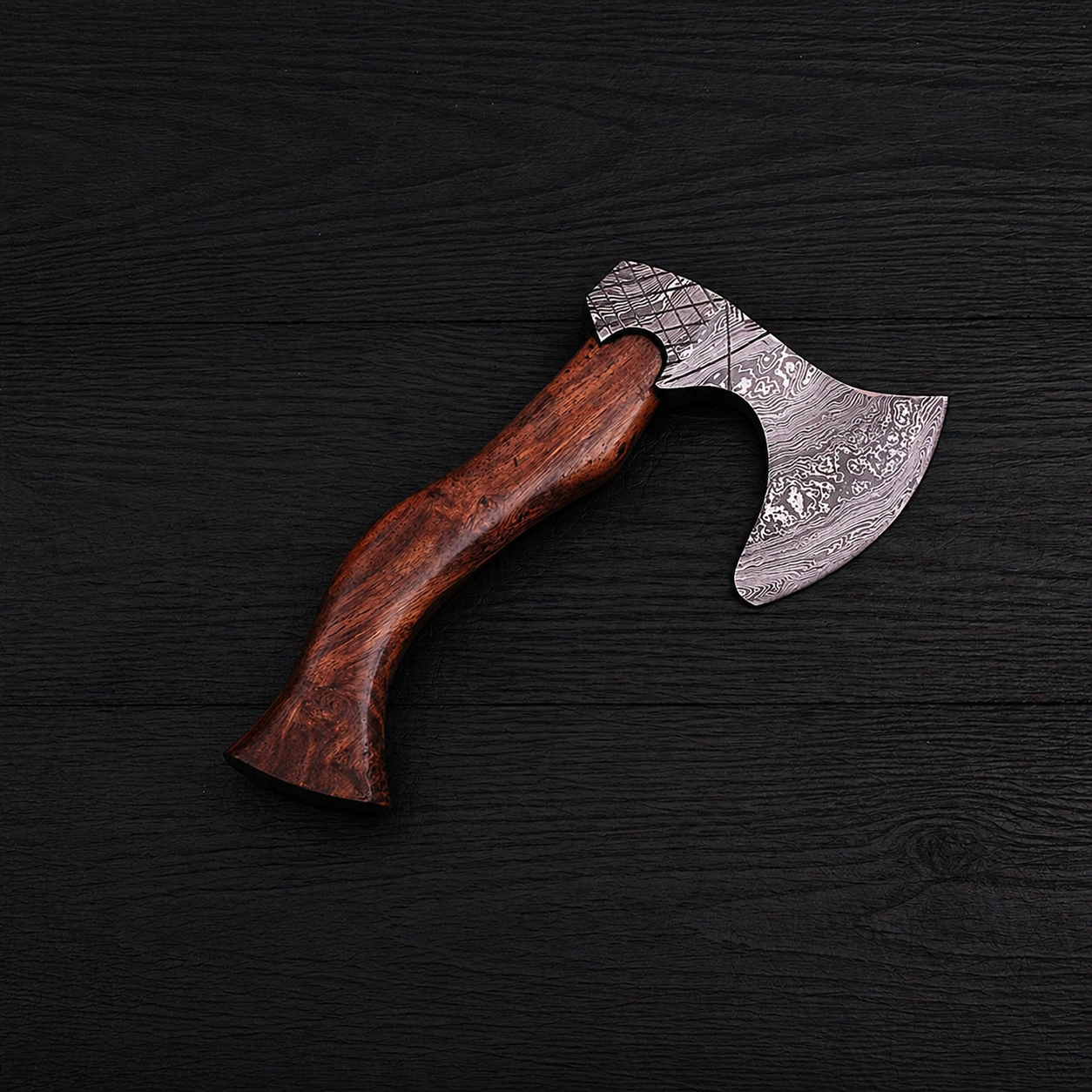 handmade Damascus steel axe