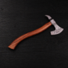 Damascus functional tomahawk axe