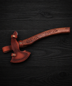 outdoor survival Damascus axe