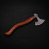 Damascus steel functional tomahawk