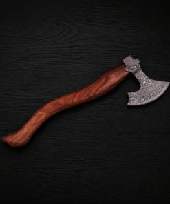 Damascus steel functional tomahawk