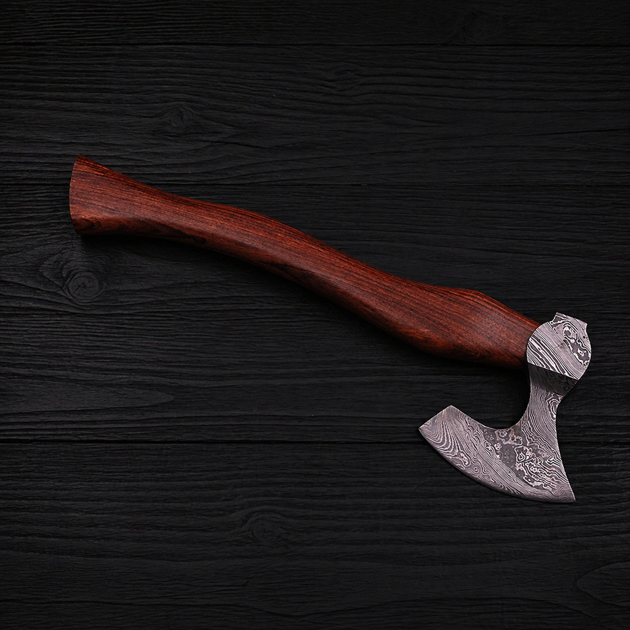 Handmade Damascus steel axe