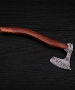 Handmade Damascus bushcraft axe