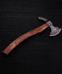 handmade Damascus steel axe