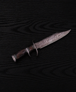 Damascus subhilt bowie knife