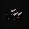Damascus throwing knife set 3 piece