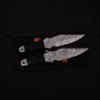 Damascus throwing knife set
