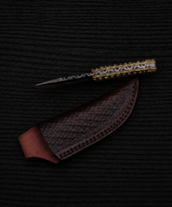 Handmade Damascus skinning knife