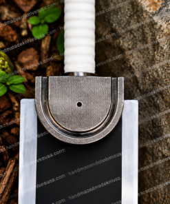 Alternative view of Berserk Guts Dragon Slayer Sword Replica: Black Silver Dual-Tone Blade, Leather Handle