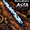 Black Clover Asta Demon Slayer Sword anime replica with stainless steel blade