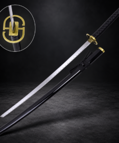 Alternative view of Gin Ichimaru Shinsō Sword – Steel Katana Replica with Scabbard, Bleach Zanpakuto